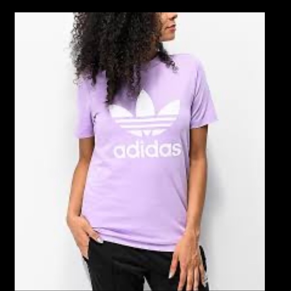 lavender adidas shirt